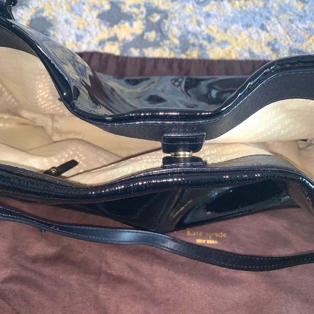 kate spade Black Patent Leather Tote